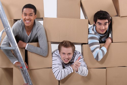 Preparation checklist scene for moving out of a Hampstead flat