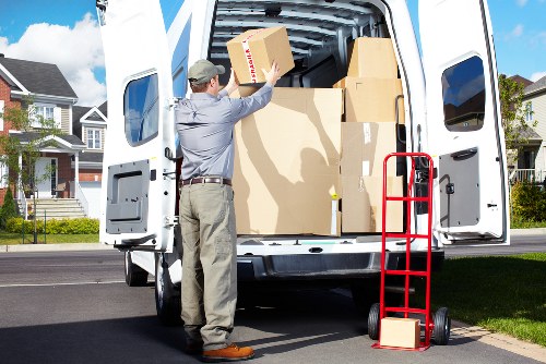 Professional mover assisting with access and parking in Hampstead