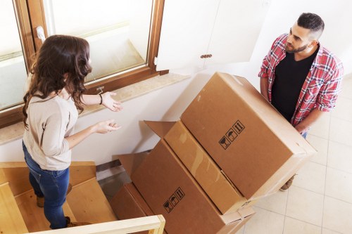 Office relocation support in Hampstead with desks, equipment, and organised loading