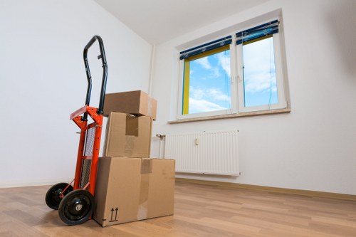 Careful loading of household items for a Hampstead relocation